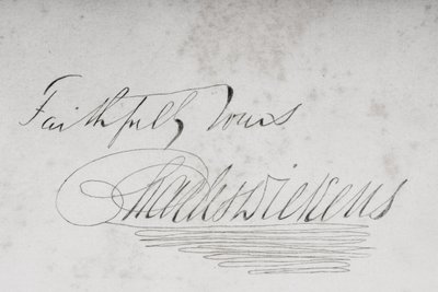 Signature of Charles Dickens, 1853 by Unbekannt Unbekannt
